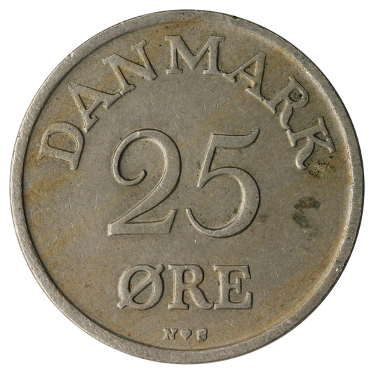 Denmark 1948 25 Ore Extra Fine (EF40)