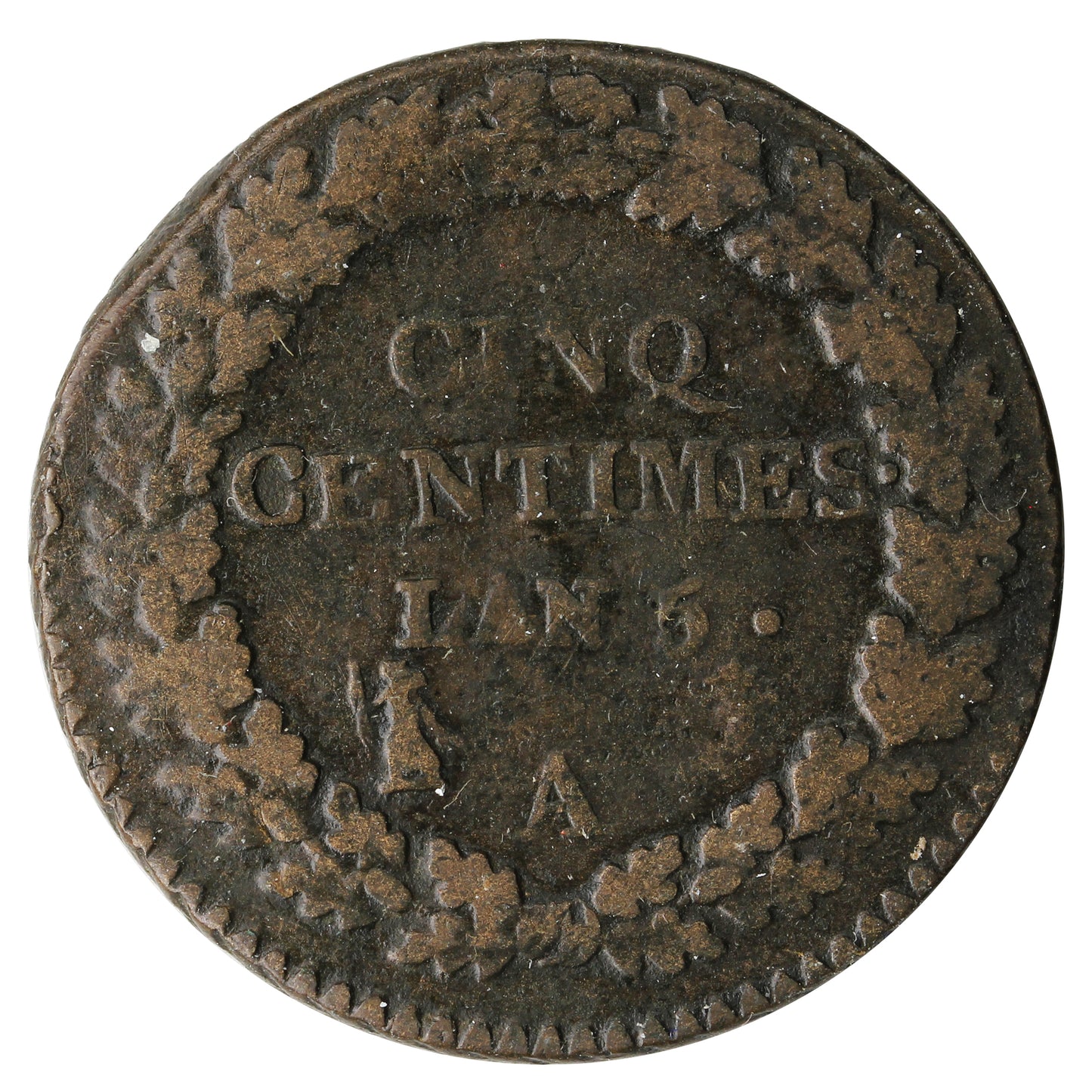 France 1797/98 5 Centimes Fine (F12)