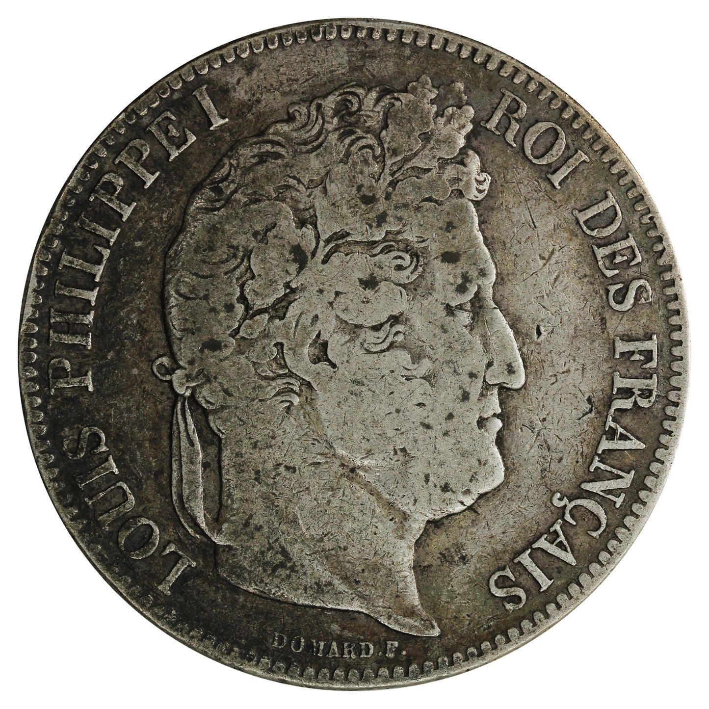 France 1842W 5 Francs F-VF (F15)