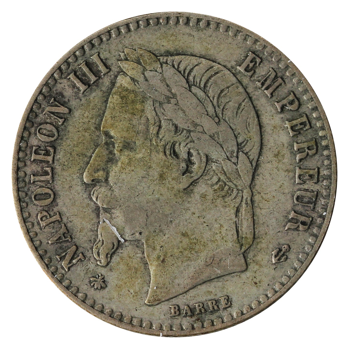 France 1866A 50 Centimes VF-EF (VF30)