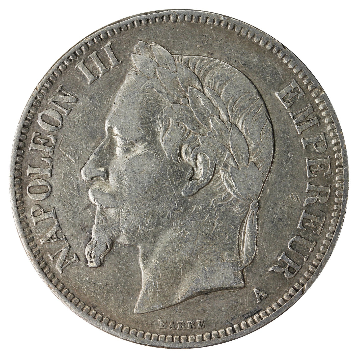 France 1870A 5 Francs Very Fine (VF20)