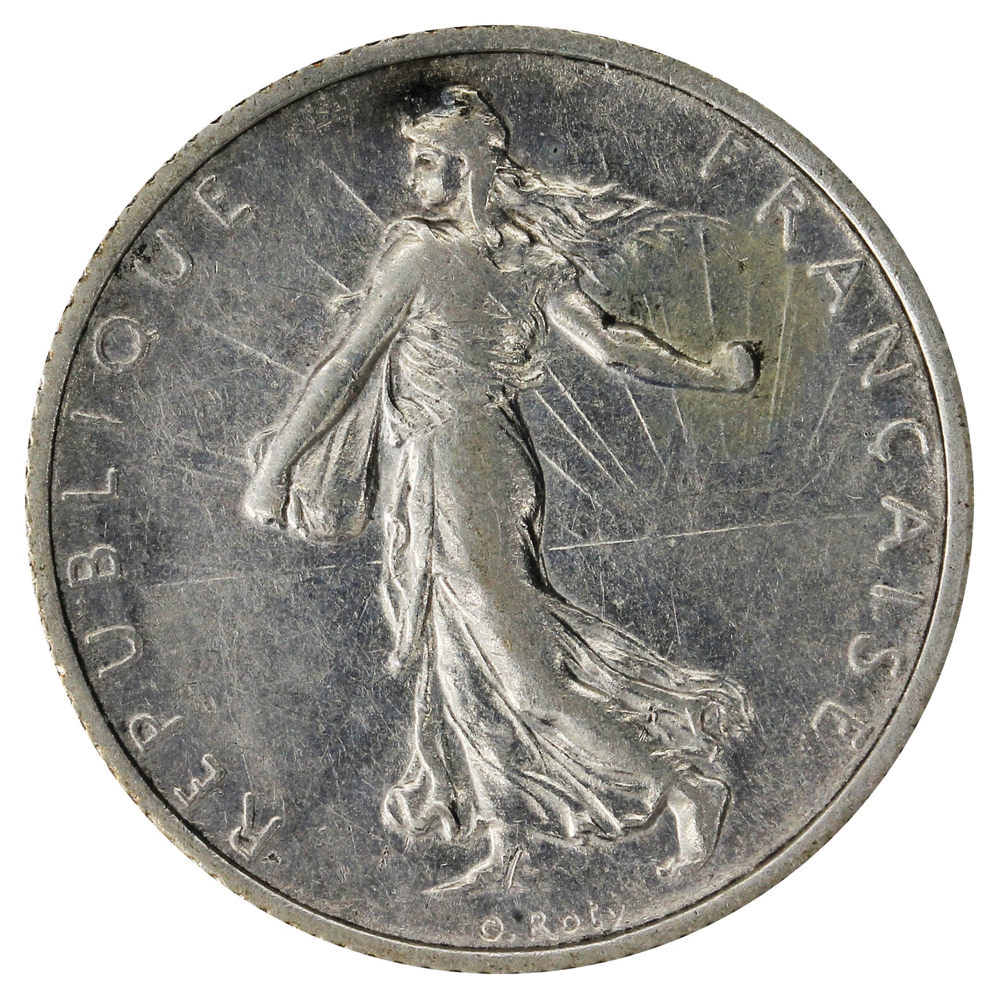 France 1918 Franc Almost Uncirculated (AU50)