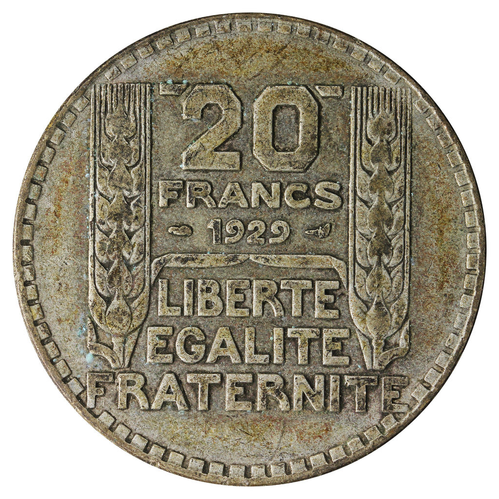 France 1929 20 Francs Very Fine (VF20)