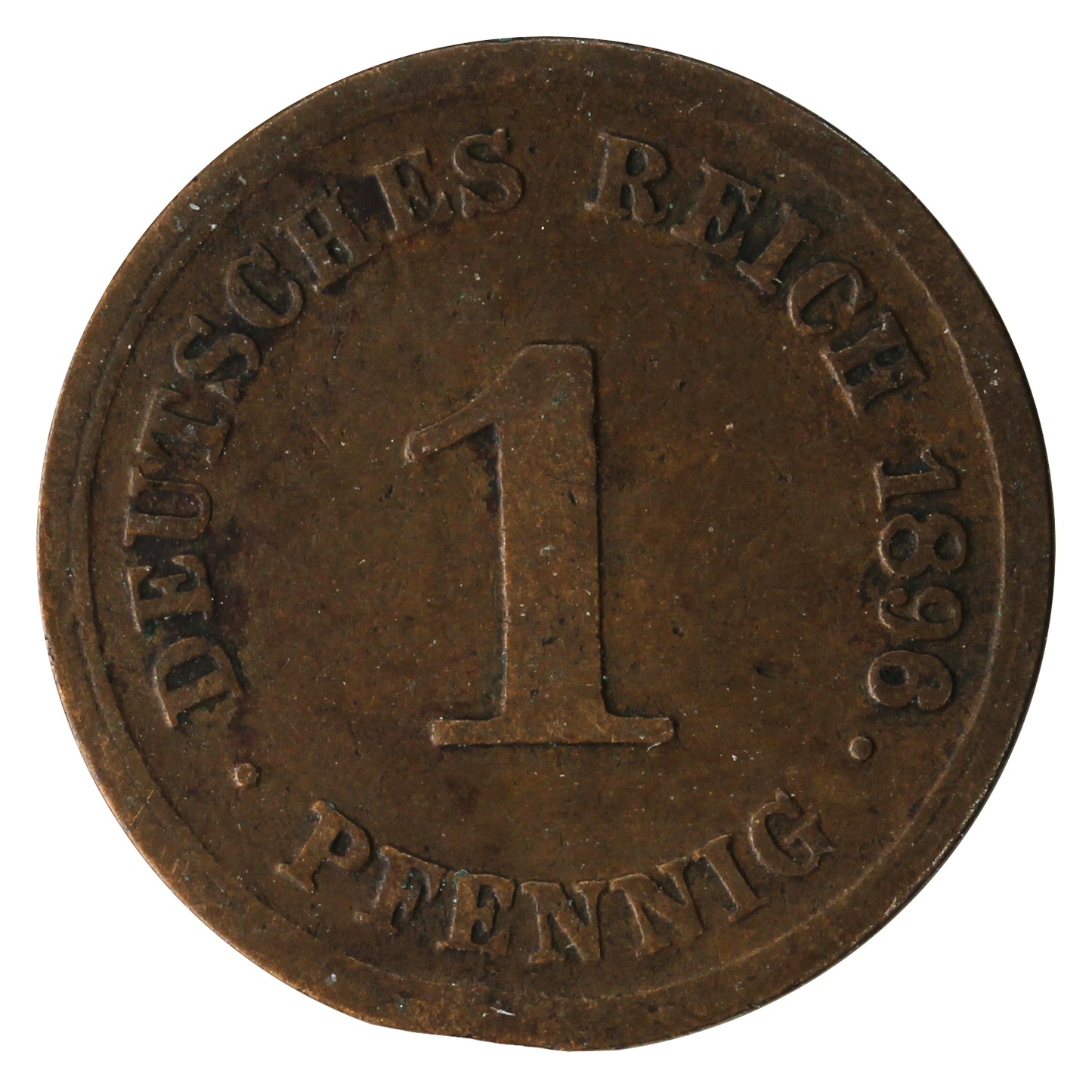 German Empire 1898G Pfennig Very Fine (VF20)