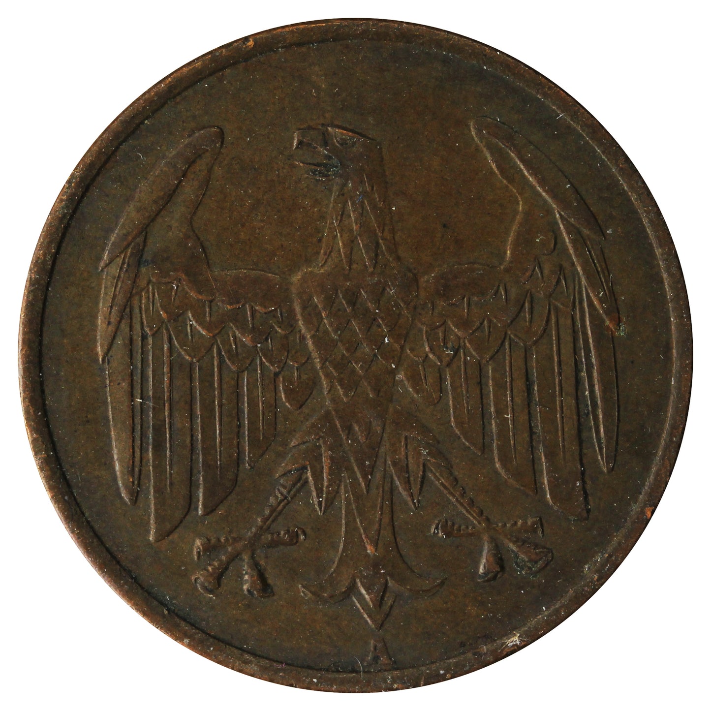 German Weimar Republic 1932A 4 Pfennig Very Fine (VF20)