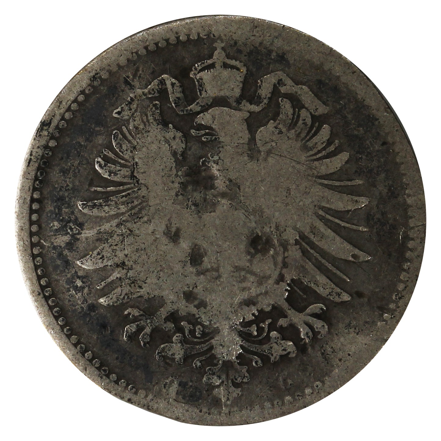 German Empire 1874G 20 Pfennig G-VG (G6)