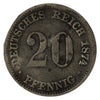 German Empire 1874G 20 Pfennig G-VG (G6)