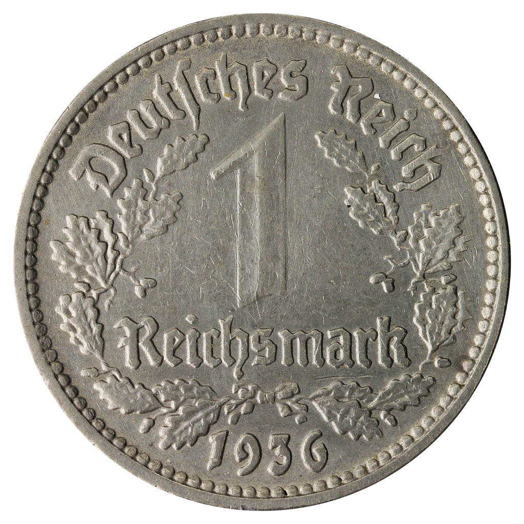 German Third Reich 1936D Mark EF-AU (EF45)