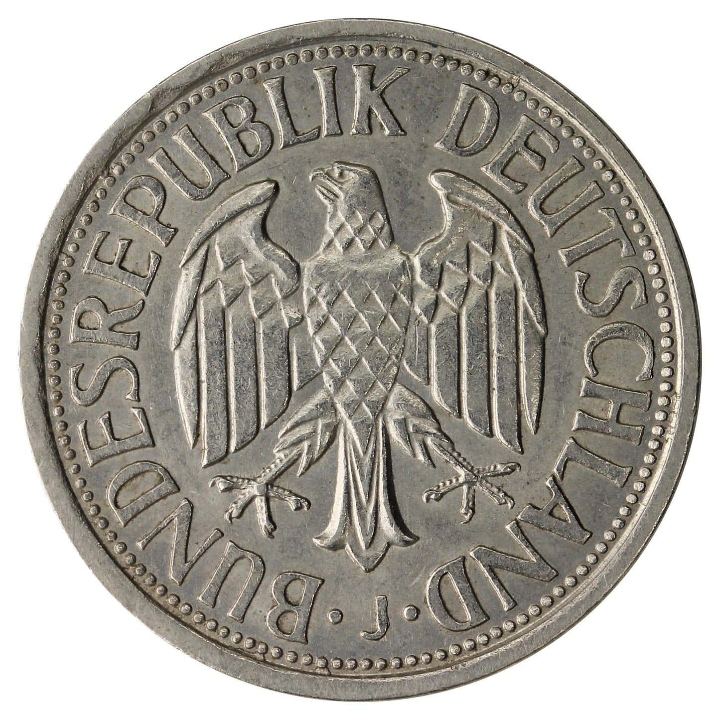 German Federal Republic 1951J 2 Marks Very Fine (VF20)