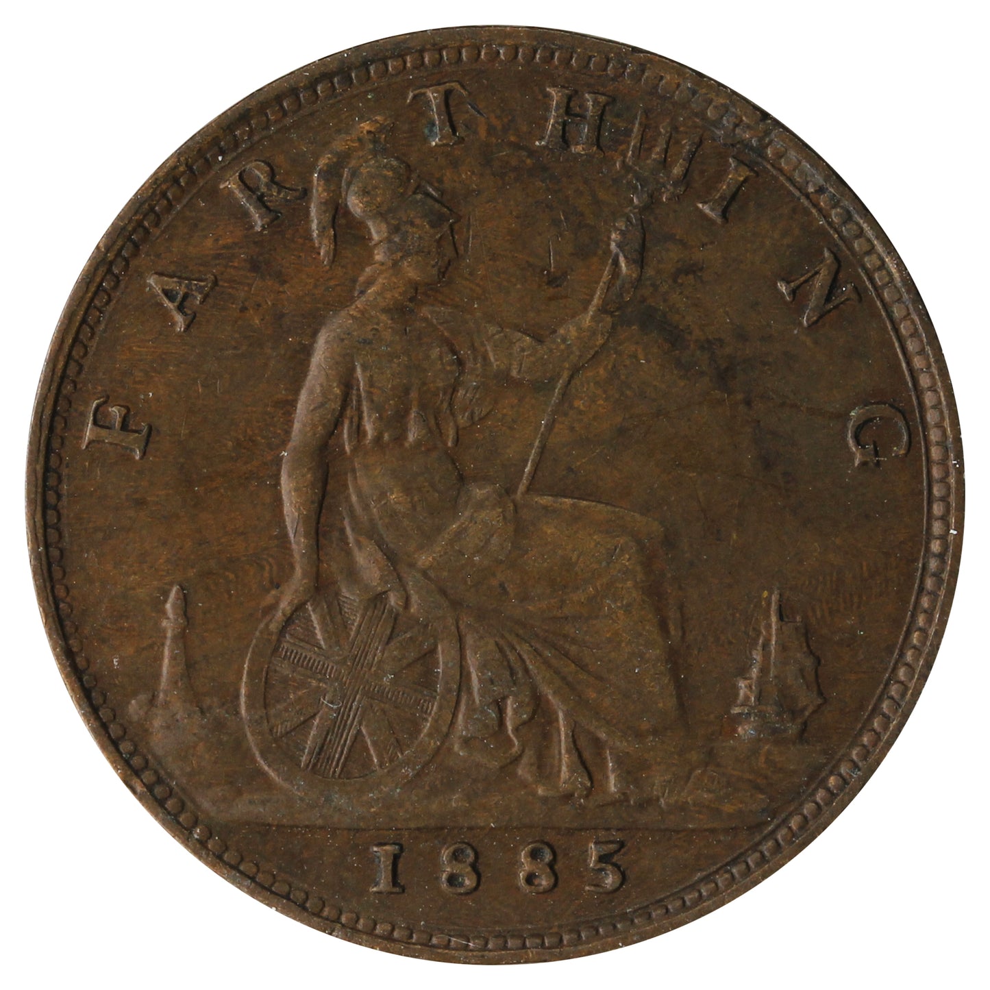 Great Britain 1885 Farthing Extra Fine (EF40)