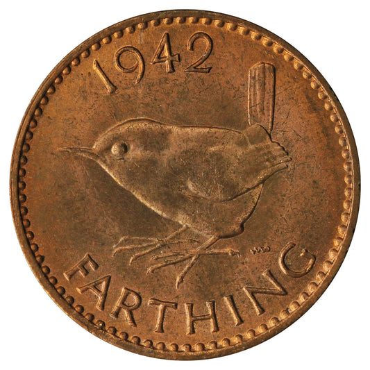 Great Britain 1942 Farthing Brilliant Uncirculated (MS63)