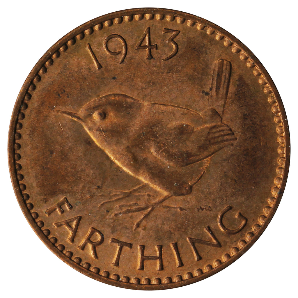Great Britain 1943 Farthing Uncirculated (MS60)