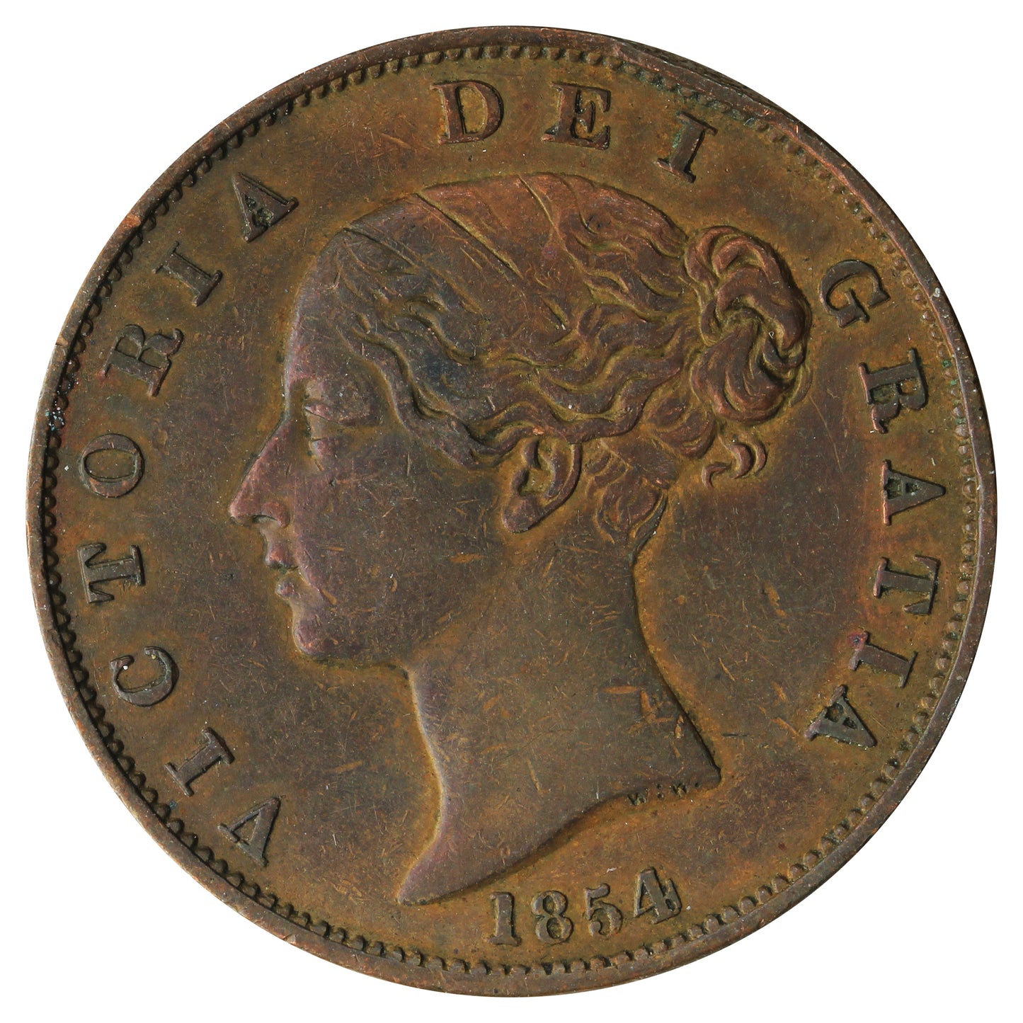 Great Britain 1854 1/2 Penny Extra Fine (EF40)