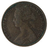 Great Britain 1866 1/2 Penny Fine (F12)