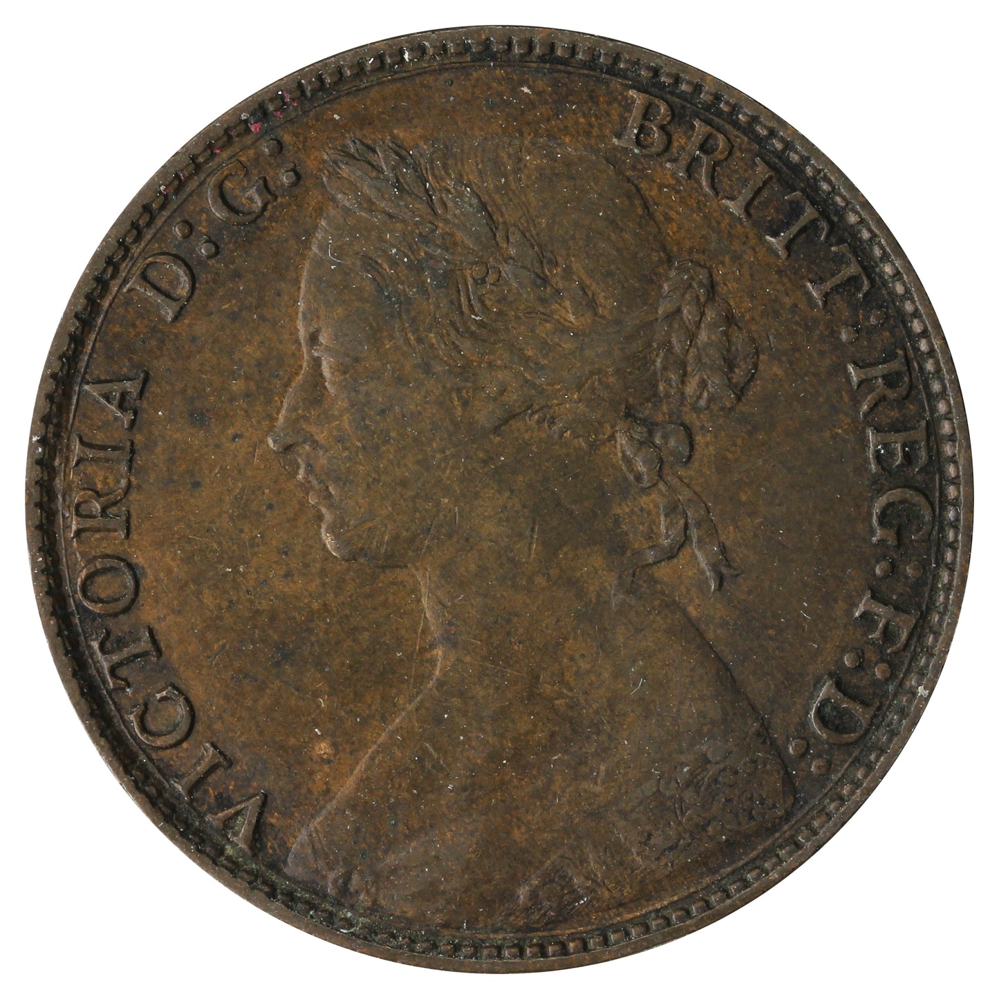 Great Britain 1874 1/2 Penny Very Fine (VF20)