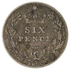 Great Britain 1892 6 Pence Very Fine (VF20)