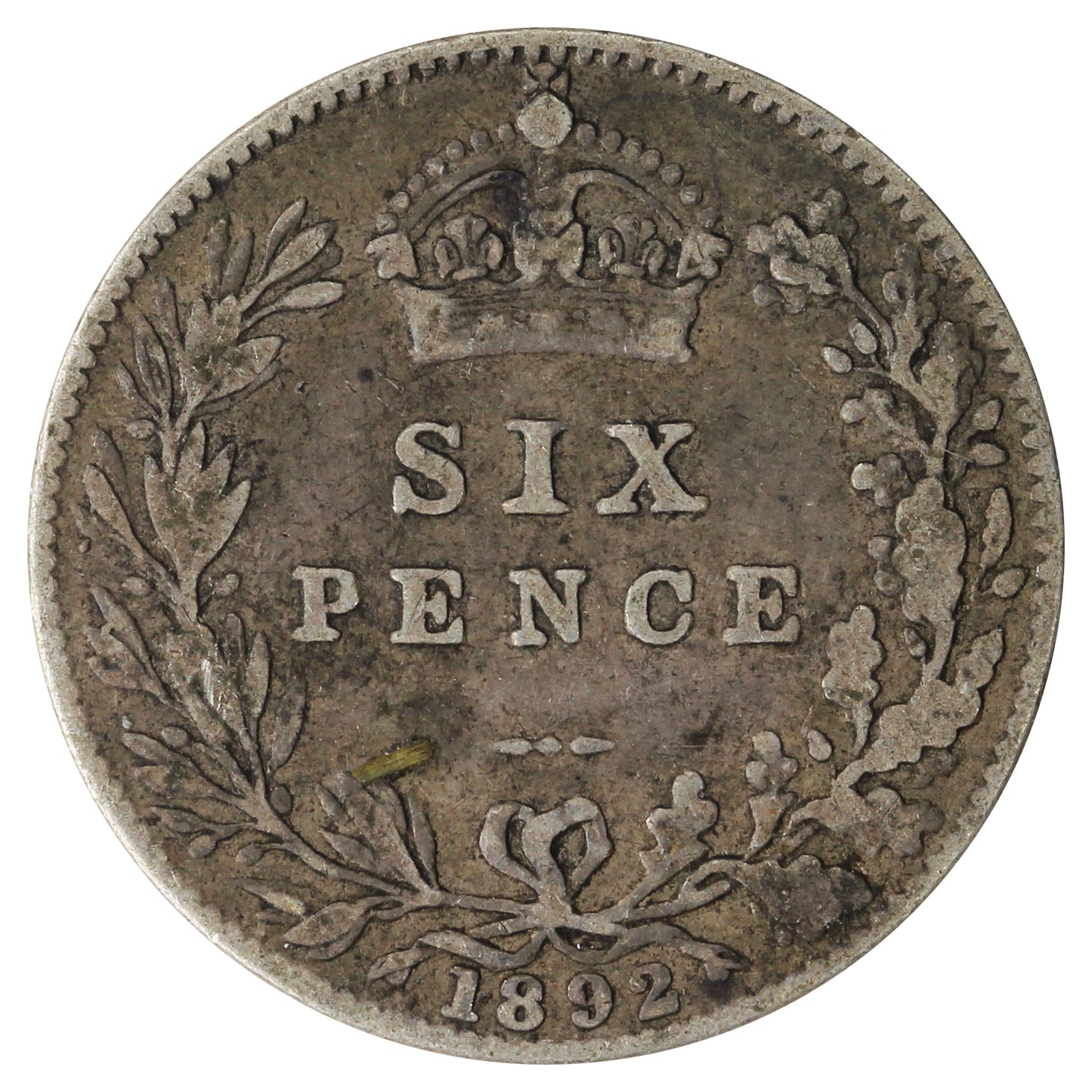 Great Britain 1892 6 Pence Very Fine (VF20)