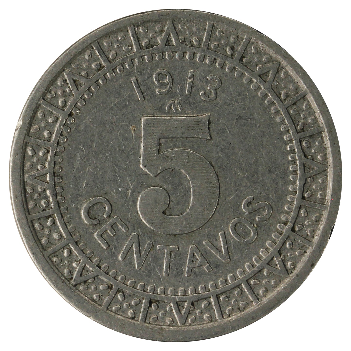 Mexico 1913 5 Centavos Extra Fine (EF40)