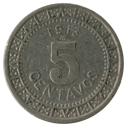 Mexico 1913 5 Centavos Extra Fine (EF40)