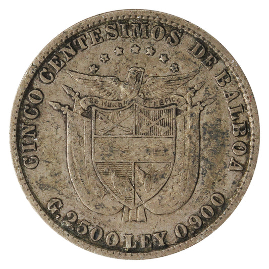 Panama 1904 5 Centesimos Extra Fine (EF-40)