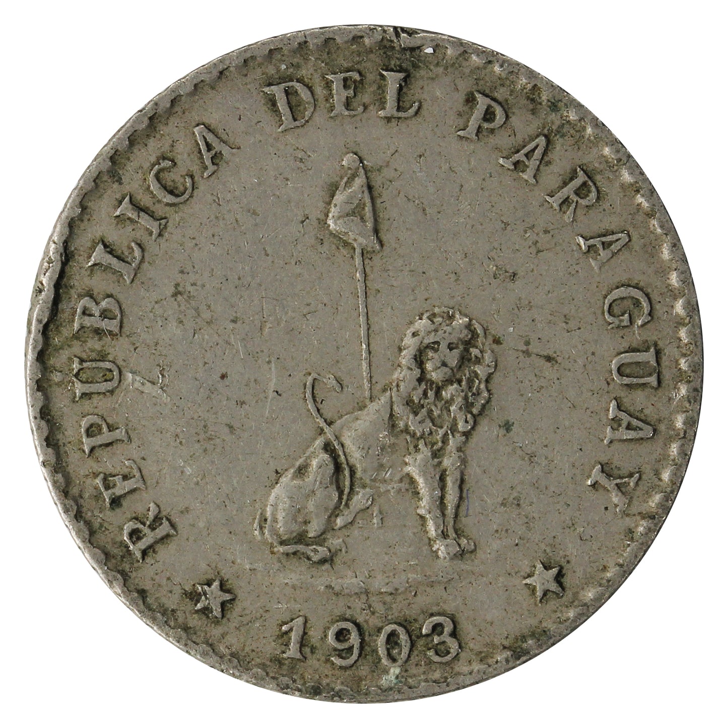 Paraguay 1903 10 Centavos VF-EF (VF30)