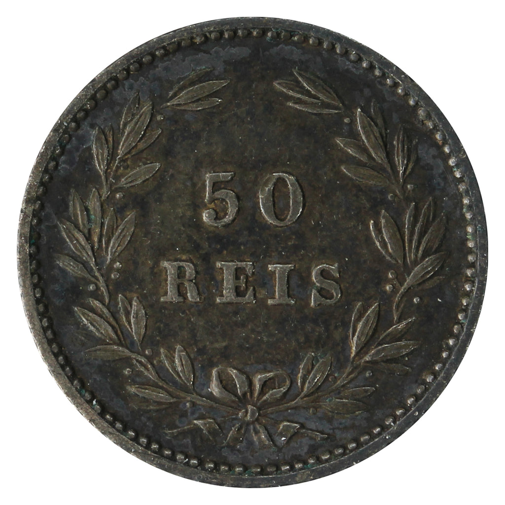 Portugal 1877 50 Reis Extra Fine (EF40)