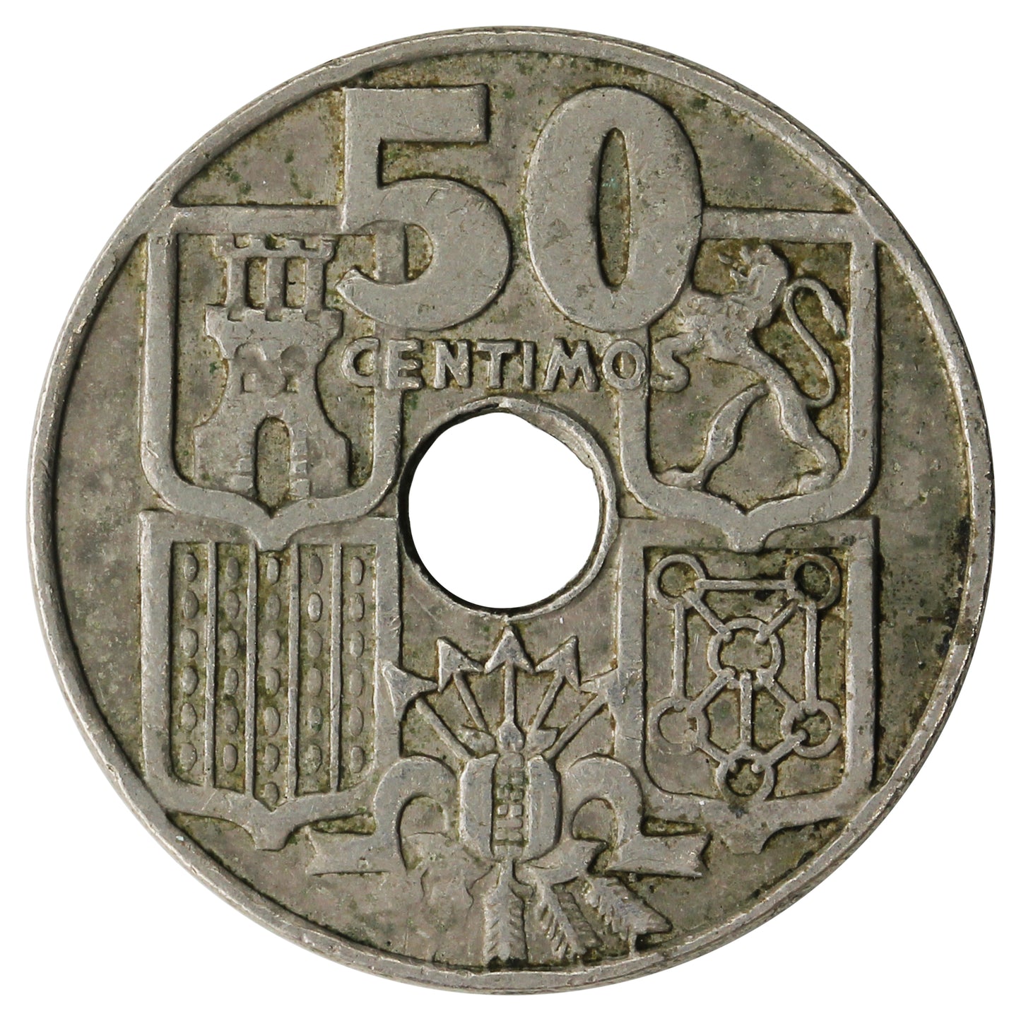 Spain 1963 50 Centimos Very Fine (VF20)