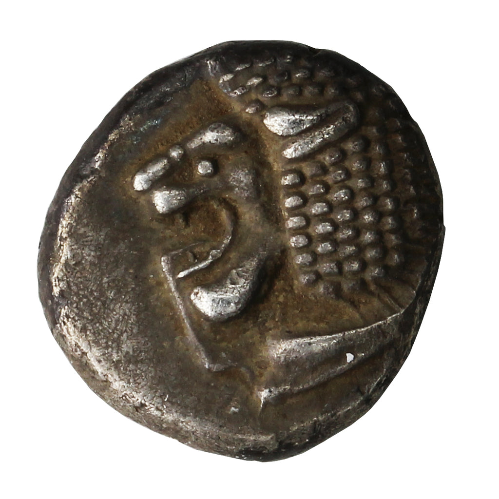 Ancient Greece 525-475BC Miletos Ionia Silver Diobol Extra Fine (EF40)