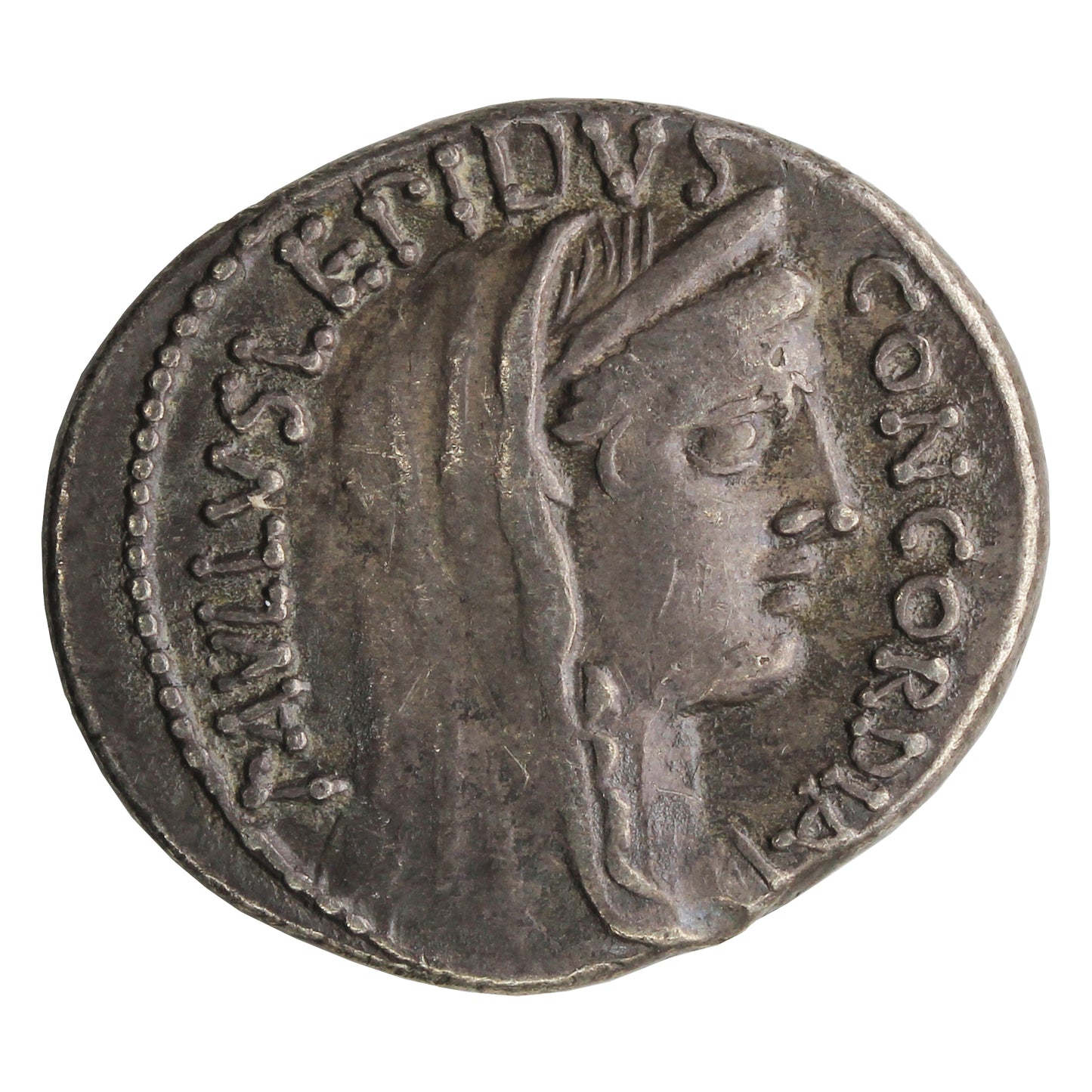 Ancient Roman Republic 62BC L. Aemilius Lepidus Paullus Silver Denarius Extra Fine (EF40)