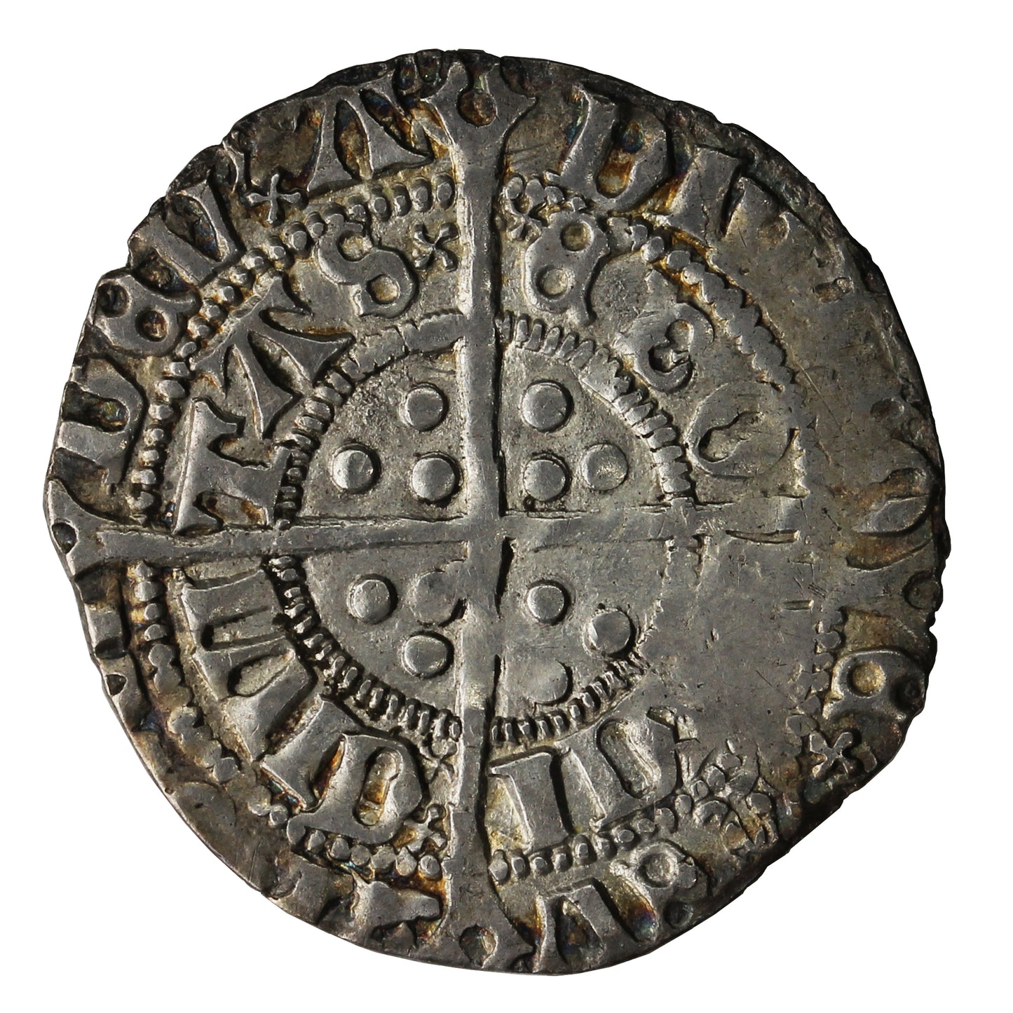 Great Britain 1485-1509 Henry VII Silver Half Groat VF-EF (VF30) $