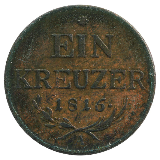 Austria 1816A Kreuzer Fine (F-12)