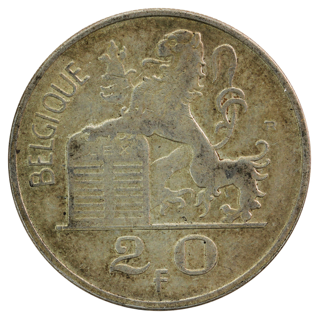 Belgium 1953 French 20 Francs Extra Fine (EF40)