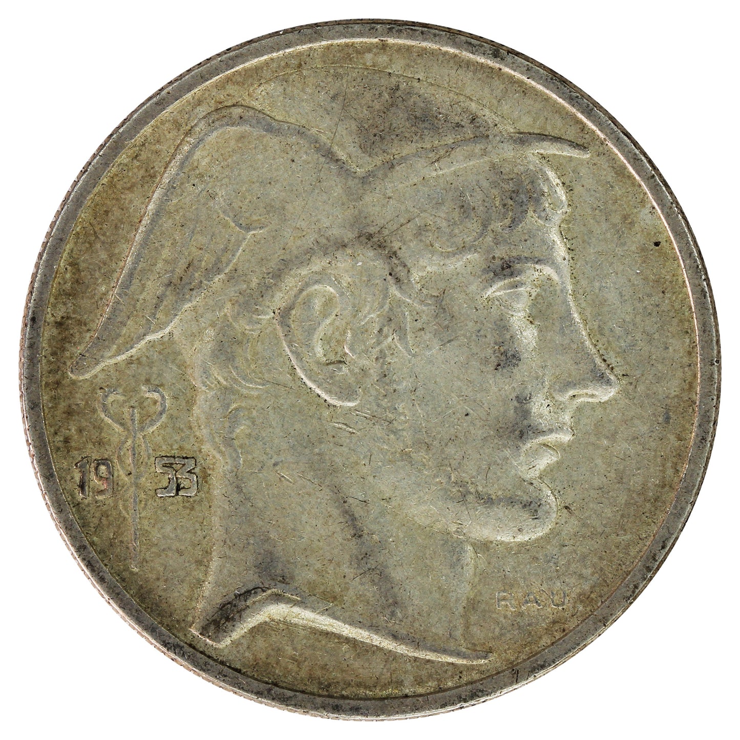 Belgium 1953 French 20 Francs Extra Fine (EF40)