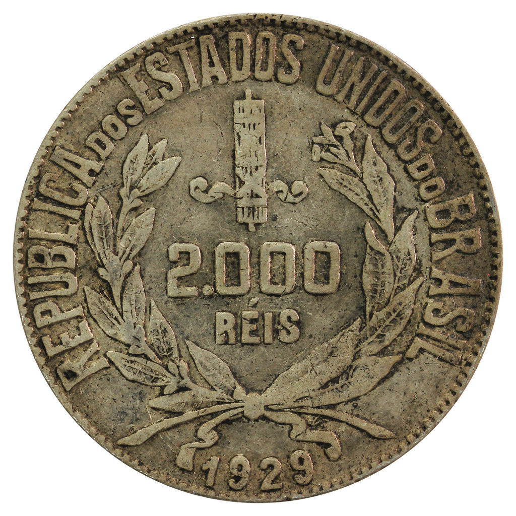 Brazil 1929 2000 Reis VF-EF (VF30)