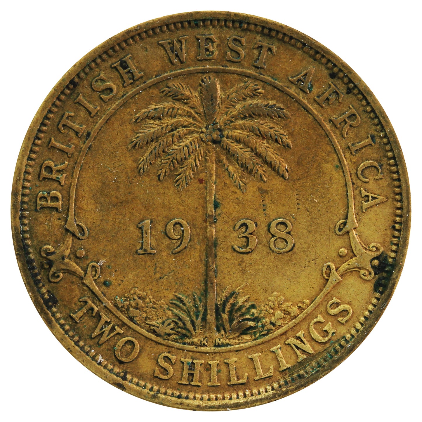 British West Africa 1938KN 2 Shillings Extra Fine (EF40)