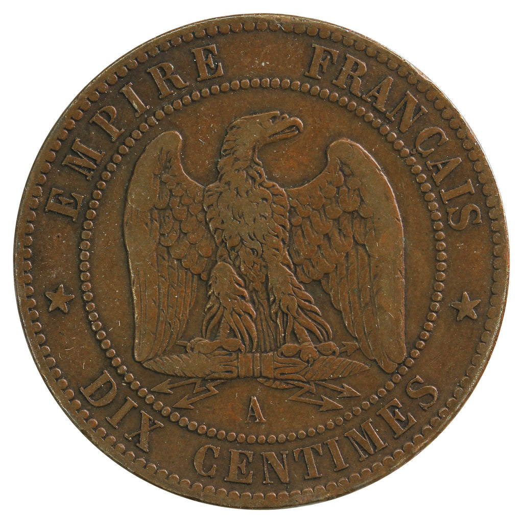 France 1861A 10 Centimes Very Fine (VF20)