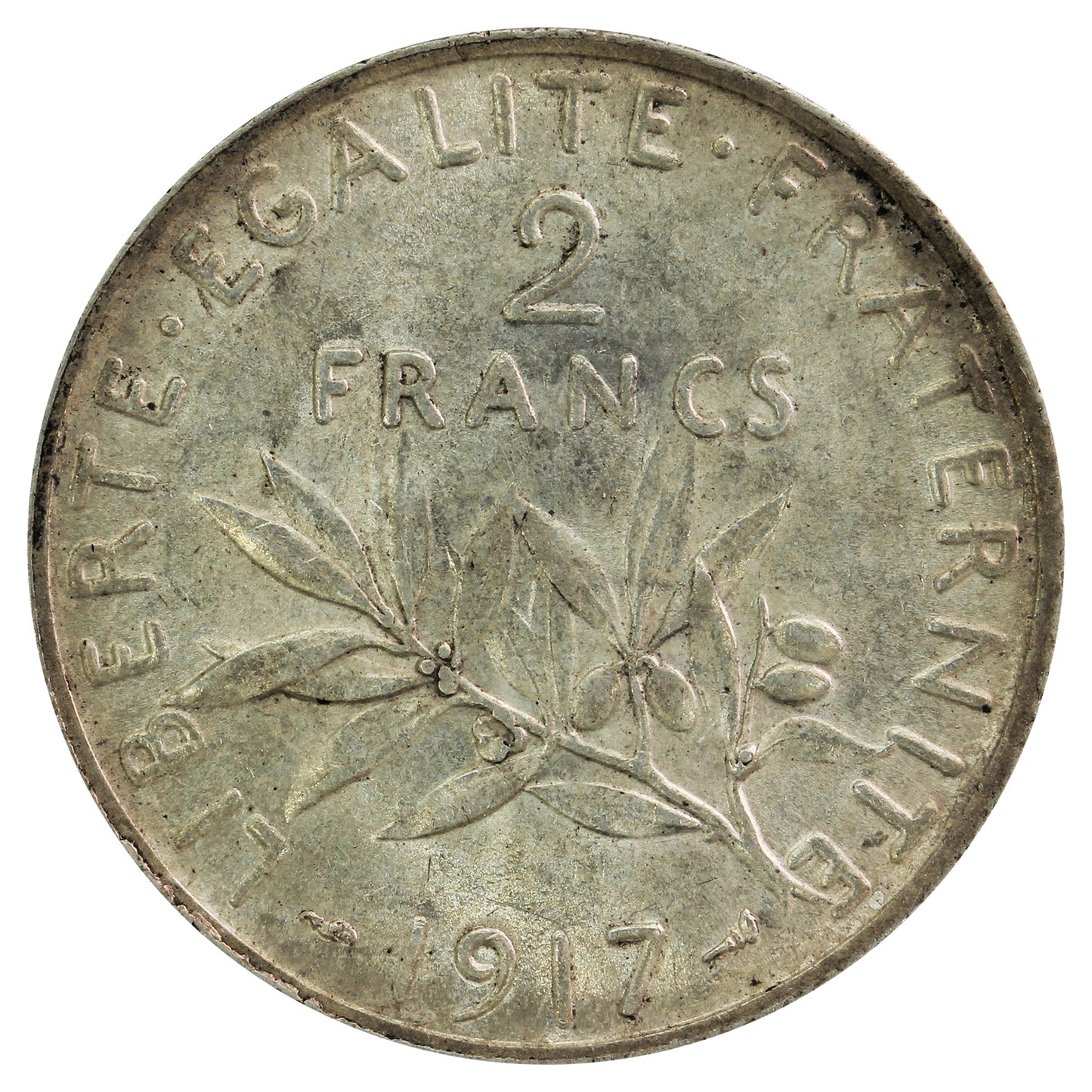 France 1917 2 Francs Uncirculated (MS60)