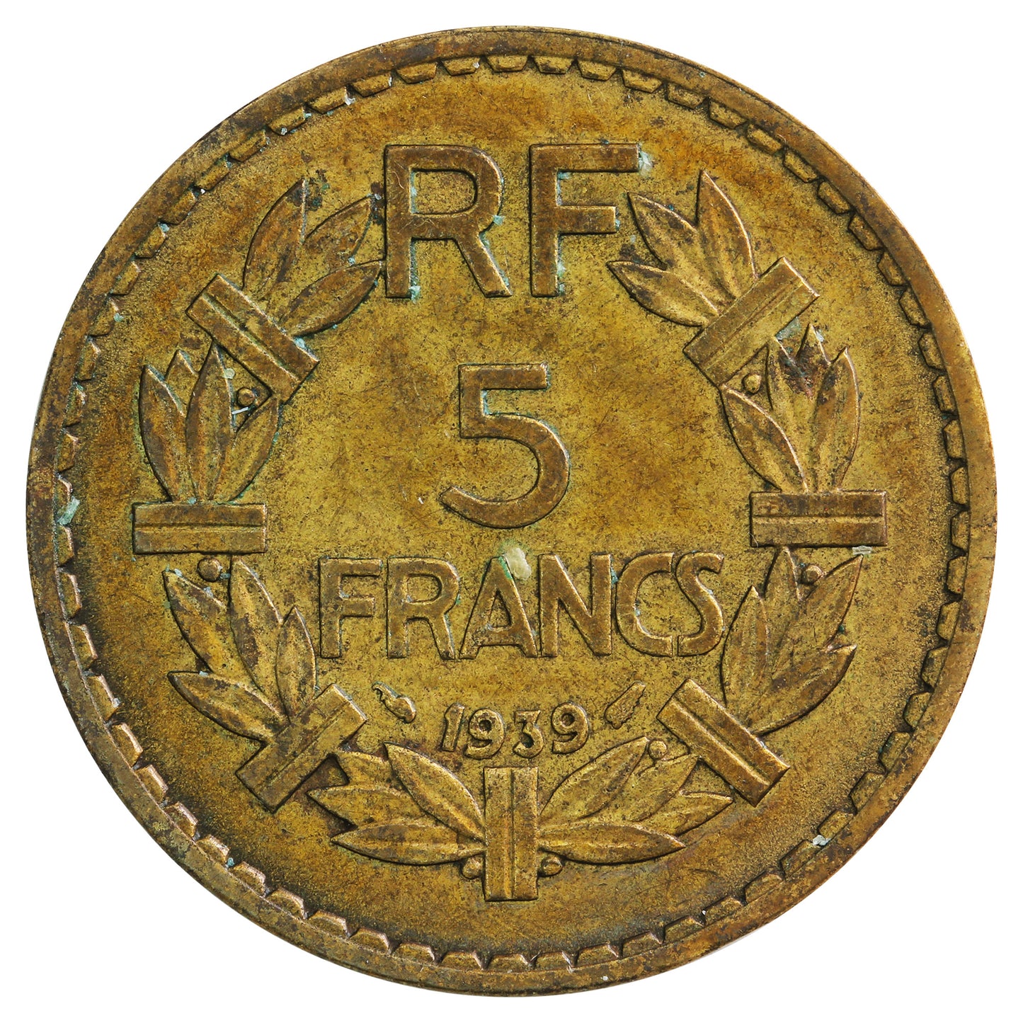 France 1939 5 Francs Extra Fine (EF40)