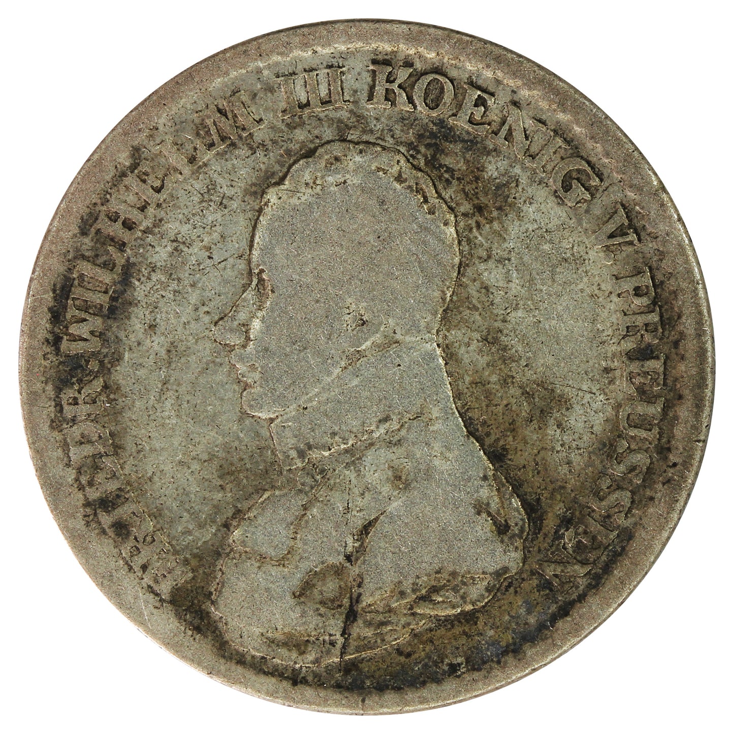 German States 1817A Prussia 4 Groschen VG-F (VG10)