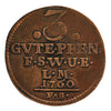 German States 1760 Saxe-Weimar 3 Pfennig Fine (F12)