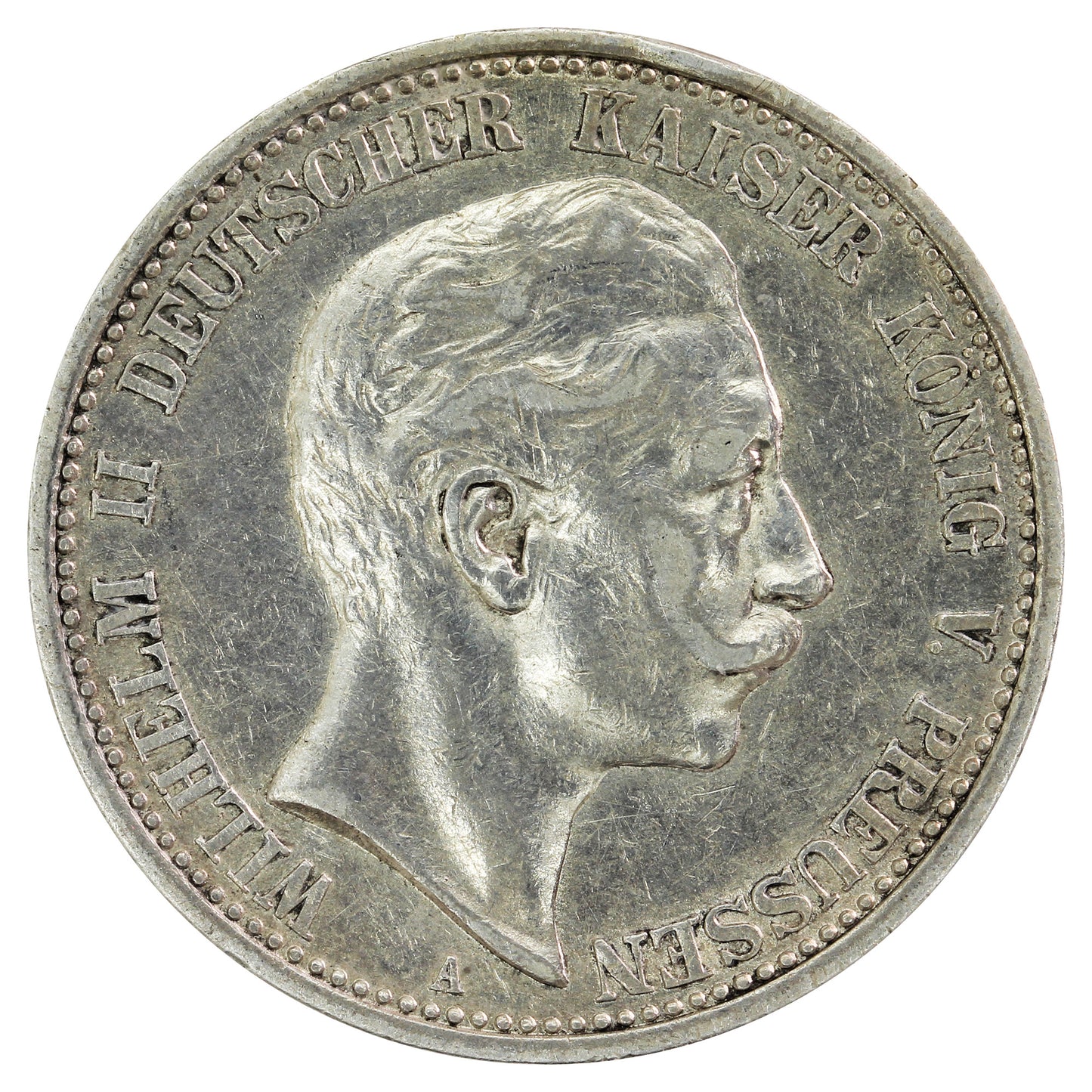 German States 1906A Prussia 2 Marks VF-EF (VF30)