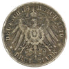 German States 1910A Prussia 3 Marks Very Fine (VF20)