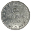 German Weimar Republic 1922G 3 Marks EF-AU (EF45)
