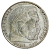 German Third Reich 1936A Swastika 5 Marks Almost Uncirculated (AU-50)