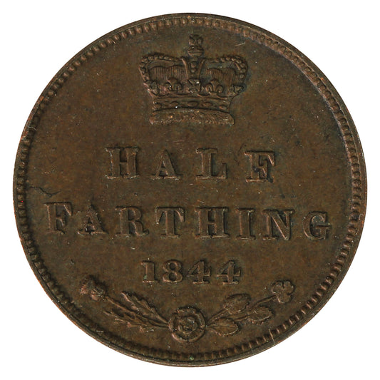 Great Britain 1844 1/2 Farthing Extra Fine (EF40)