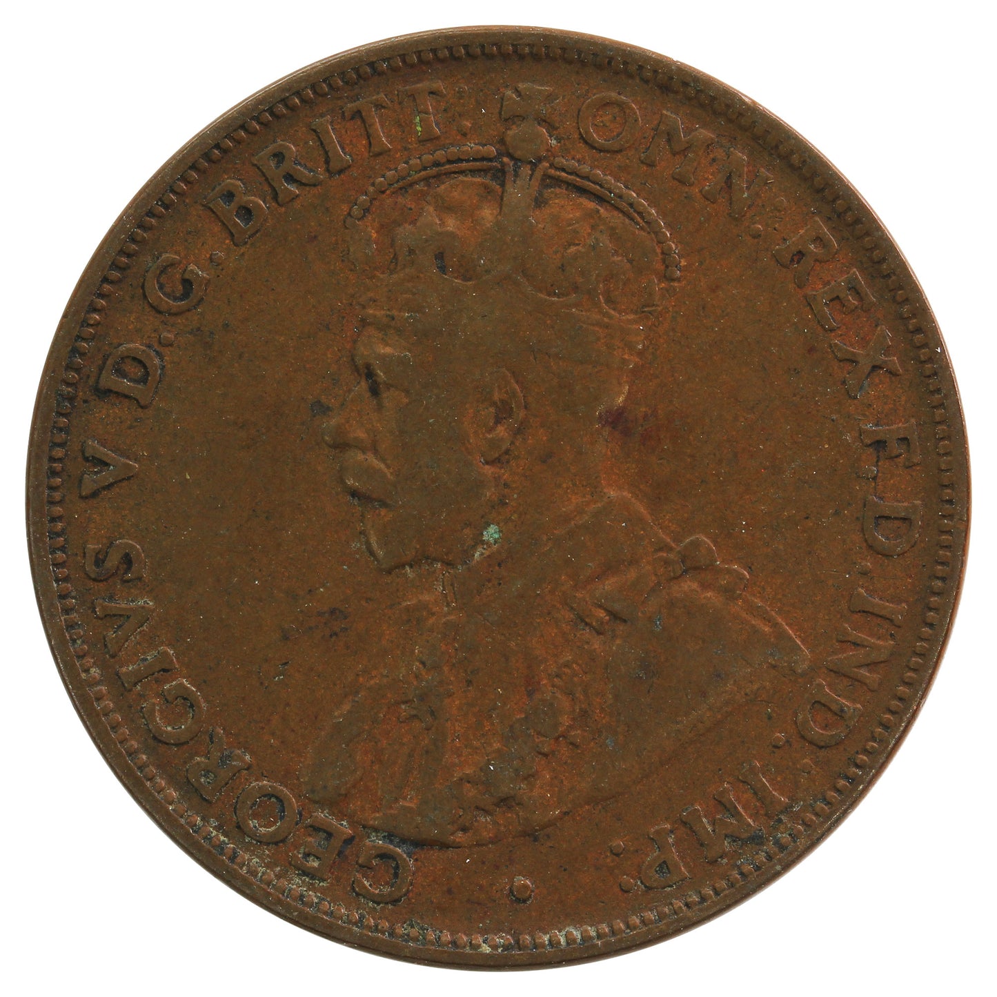 Australia 1920 Without Dot Penny VG-F (VG-10)