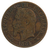 France 1864A 5 Centimes Fine (F-12)