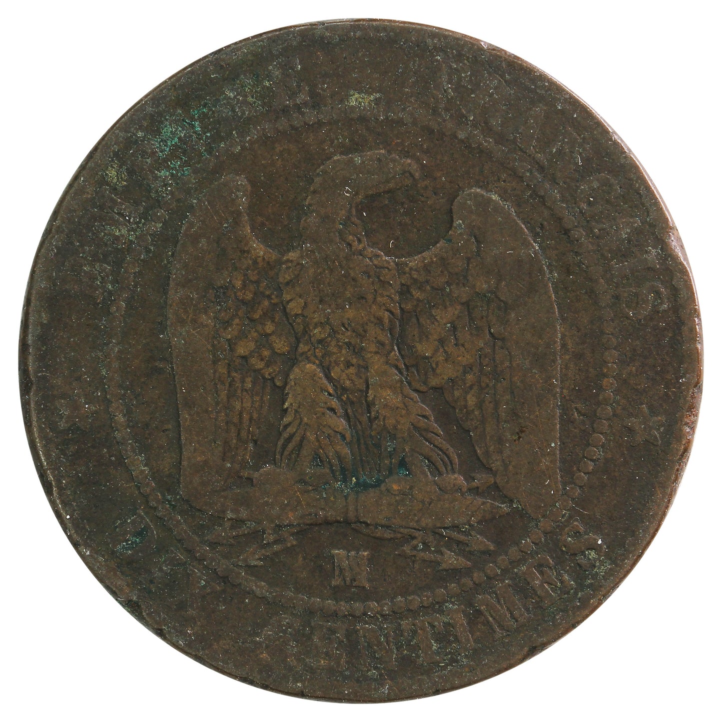 France 1853MA 10 Centimes Fine (F12)