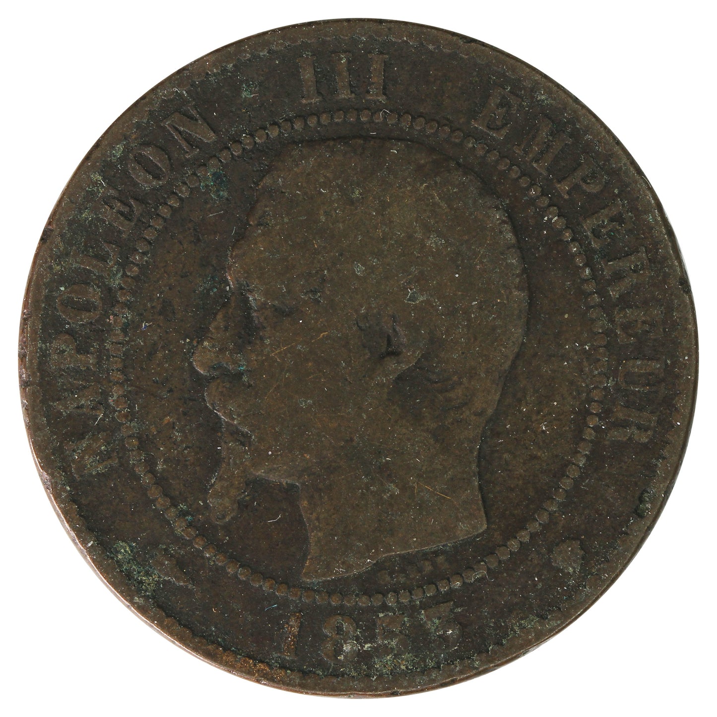 France 1853MA 10 Centimes Fine (F12)