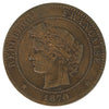 France 1870A 10 Centimes F-VF (F-15)